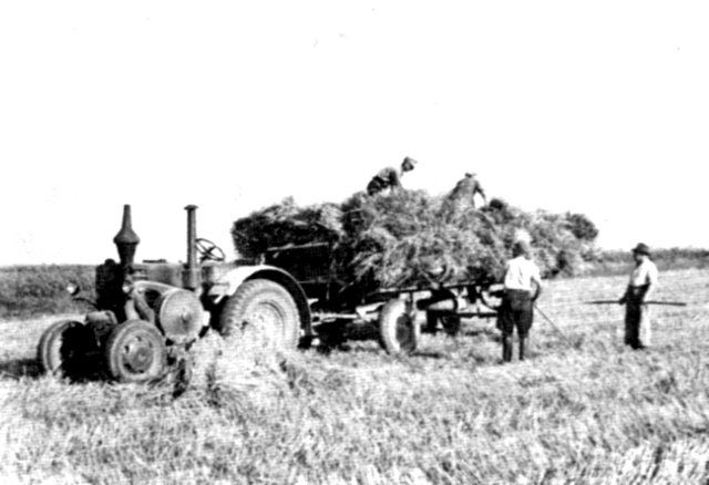 Umbau-Bulldog - Ehemaliger Lanz Glühkopf-Bulldog mit Halbdiesel-Austausch-Motor