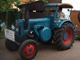 Umbau-Bulldog - Ehemaliger Lanz Glühkopf-Bulldog Type mit Halbdiesel-Austausch-Motor