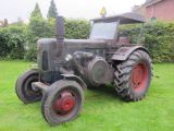 Umbau-Bulldog - Ehemaliger Lanz Glühkopf-Bulldog Type mit Halbdiesel-Austausch-Motor
