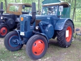 Umbau-Bulldog - Ehemaliger Lanz Glühkopf-Bulldog Type mit Halbdiesel-Austausch-Motor