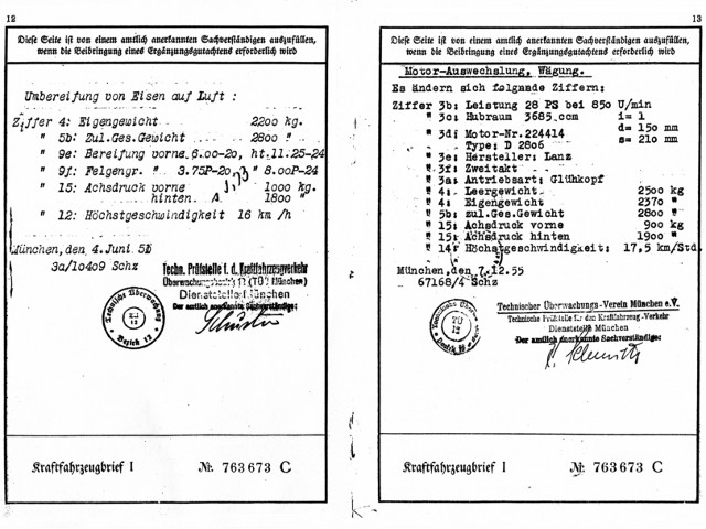 Umbau-Bulldog - Ehemaliger Lanz Glühkopf-Bulldog mit Halbdiesel-Austausch-Motor