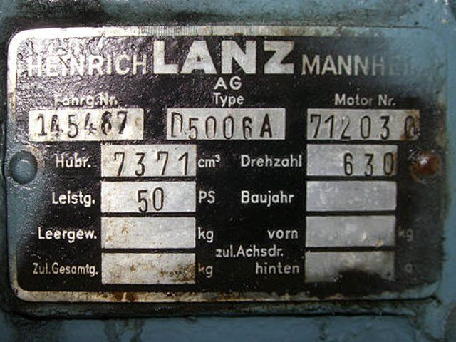 Umbau-Bulldog - Ehemaliger Lanz Glühkopf-Bulldog mit Halbdiesel-Austausch-Motor