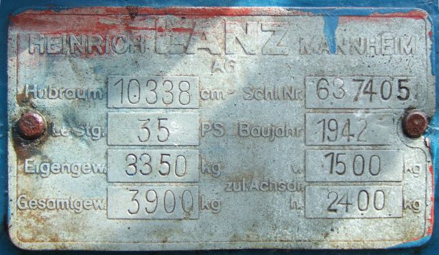 Umbau-Bulldog - Ehemaliger Lanz Glühkopf-Bulldog mit Halbdiesel-Austausch-Motor
