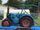 Umbau-Bulldog - Ehemaliger Lanz Glühkopf-Bulldog Type mit Halbdiesel-Austausch-Motor