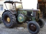 Umbau-Bulldog - Ehemaliger Lanz Glühkopf-Bulldog Type mit Halbdiesel-Austausch-Motor