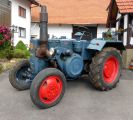 Umbau-Bulldog - Ehemaliger Lanz Glühkopf-Bulldog Type mit Halbdiesel-Austausch-Motor