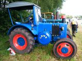 Umbau-Bulldog - Ehemaliger Lanz Glühkopf-Bulldog Type mit Halbdiesel-Austausch-Motor