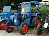 Umbau-Bulldog - Ehemaliger Lanz Glühkopf-Bulldog Type mit Halbdiesel-Austausch-Motor