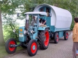 Umbau-Bulldog - Ehemaliger Lanz Glühkopf-Bulldog Type mit Halbdiesel-Austausch-Motor