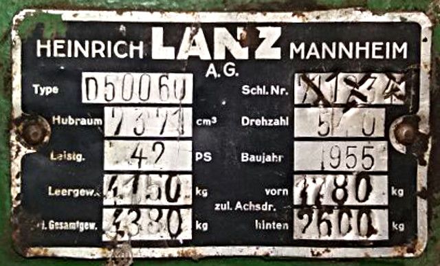 Umbau-Bulldog - Ehemaliger Lanz Glühkopf-Bulldog mit Halbdiesel-Austausch-Motor