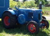 Umbau-Bulldog - Ehemaliger Lanz Glühkopf-Bulldog Type mit Halbdiesel-Austausch-Motor