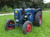 Umbau-Bulldog - Ehemaliger Lanz Glühkopf-Bulldog Type mit Halbdiesel-Austausch-Motor