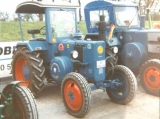 Umbau-Bulldog - Ehemaliger Lanz Glühkopf-Bulldog Type mit Halbdiesel-Austausch-Motor