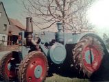 Umbau-Bulldog - Ehemaliger Lanz Glühkopf-Bulldog Type mit Halbdiesel-Austausch-Motor